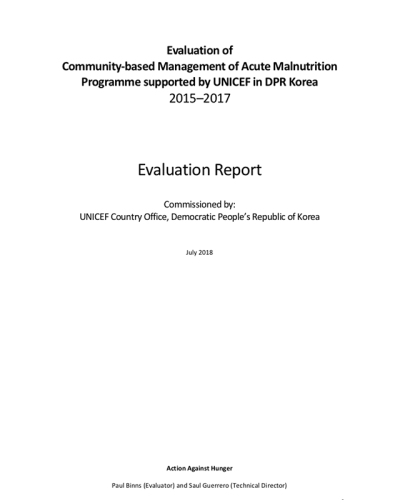 unicef-dprk-evaluation-report