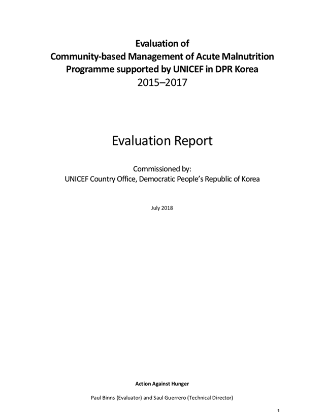 unicef-dprk-evaluation-report